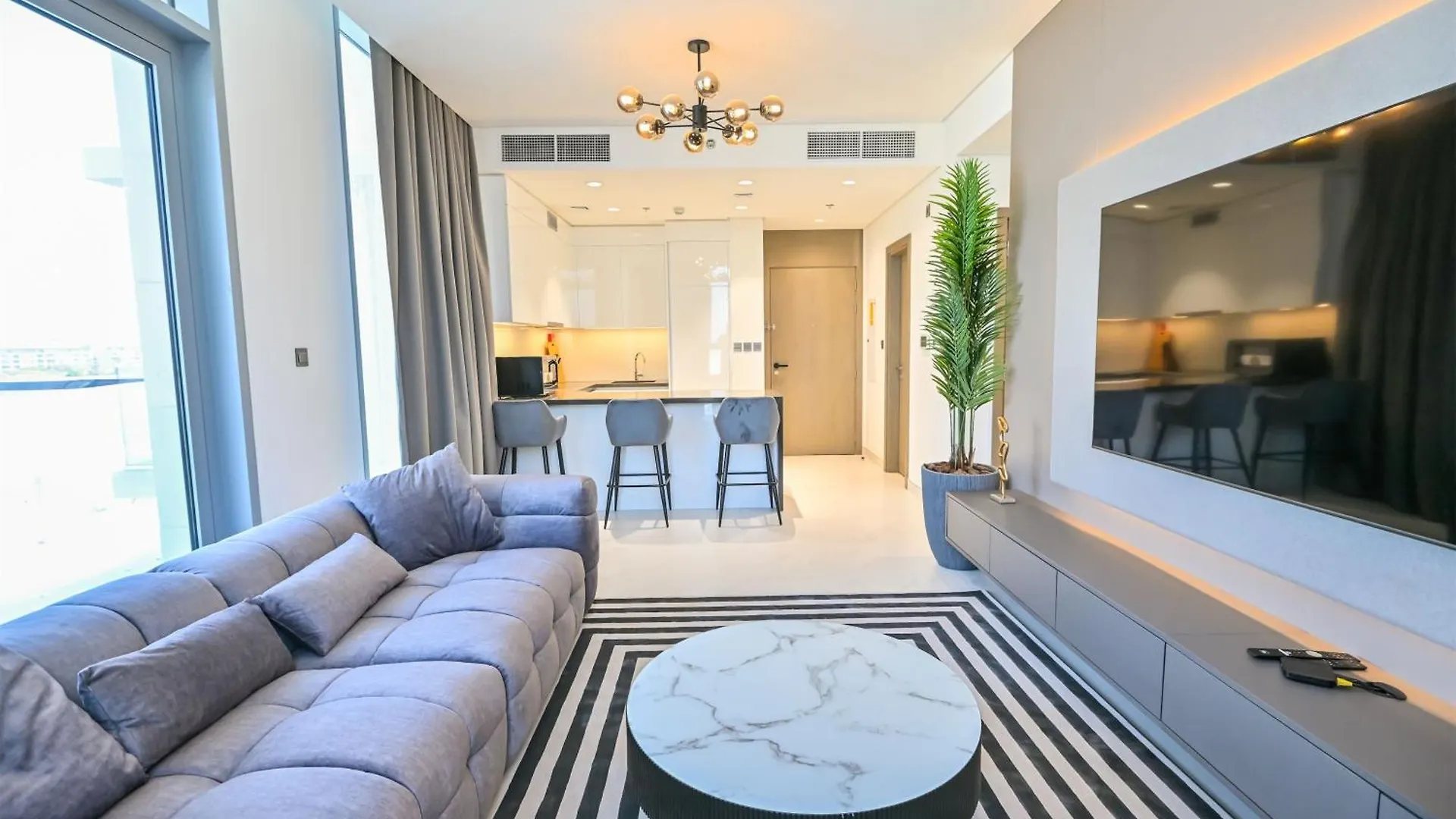 Apartment 1Br Escape By The Lagoon In District One Meydan Dubai